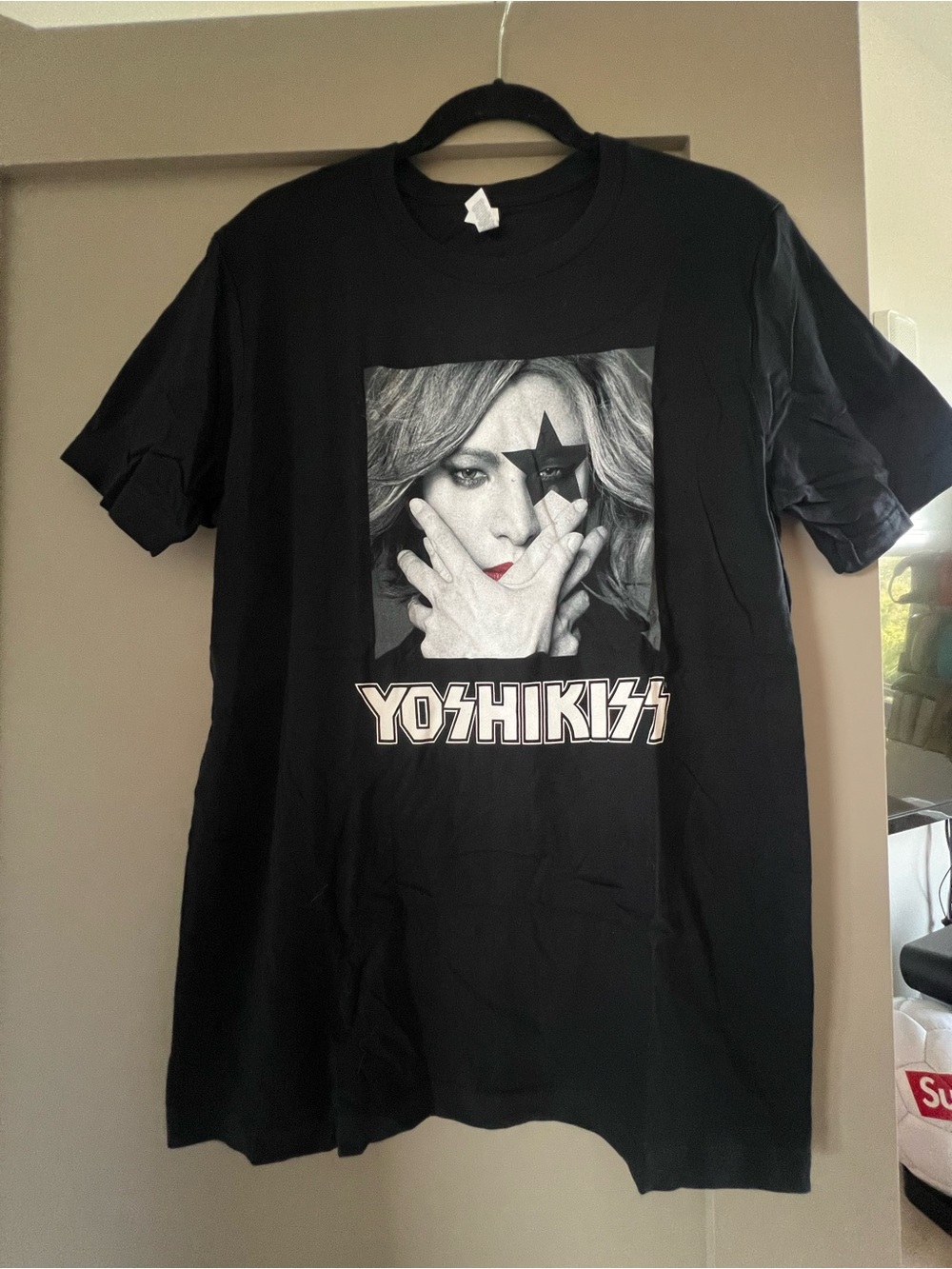 Carhartt Black Graphic Tee with Monochrome Portrait